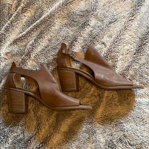 Lucky Brand Keene peep toe booties